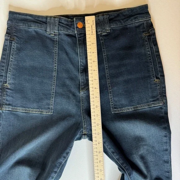 Pilcro Dark Blue Flare Jeans - Picture 12 of 13